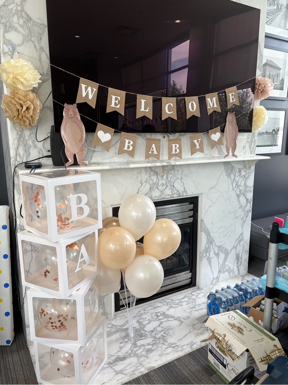 Assorted Baby Shower Decorations